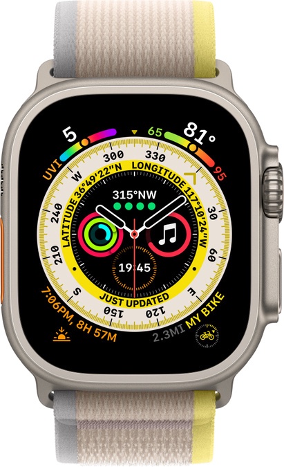 Nutikell Apple Watch Ultra GPS + Cellular 49mm S/M, titaan