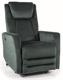 Atgāžamie krēsli Adonis Velvet, zaļa, 77 cm x 96 cm x 107 cm