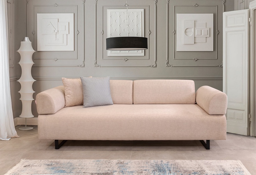 Диван-кровать Hanah Home Infinity with Table, светло-коричневый, 90 x 220 см x 80 см