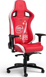 Žaidimų kėdė Noblechairs Nuka-Cola Fallout Edition, 56.5 x 35 x 49.5 - 59.5 cm, raudona