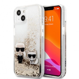 Чехол Karl Lagerfeld, apple iphone 13, золотой/серебристый/серый