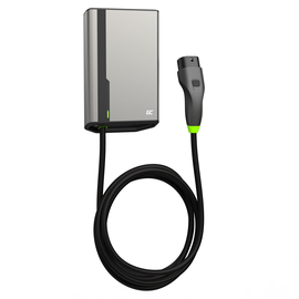 Elektromobiļu uzlādes stacija Green Cell, sudraba/melna, 400 V