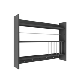 Шкафчики 5K Home Decor Kolin, антрацитовый, 0.85 м