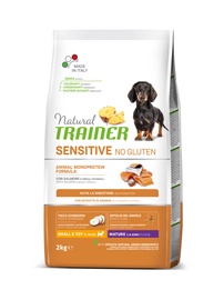 Sausā suņu barība Natural Trainer Sensitive No Gluten Salmon, lasis, 2 kg