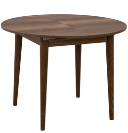 Обеденный стол c удлинением Kalune Design Vina 139, ореховый, 100 - 139 см x 100 см x 75 см