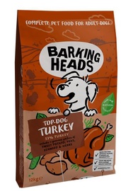 Sausā suņu barība Barking Heads Top Dog Turkey BTK12, tītara gaļa, 12 kg