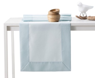 Galda celiņš DecoKing Pure BRD, gaiši zila, 140 x 40 cm
