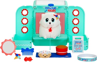 Pehme mänguasi Little Tikes Rescue Tales Groom'n Go Pet Backpack, valge, 39 cm