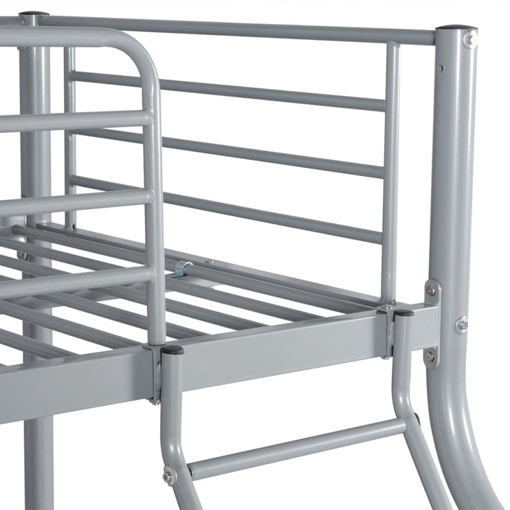 Двухъярусная кровать VLX Metal 242995, серый, 210 x 147.5 см