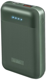 Зарядное устройство - аккумулятор SBS Power Delivery 20W, 10000 мАч, зеленый