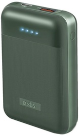 Akupank SBS Power Delivery 20W, 10000 mAh, roheline
