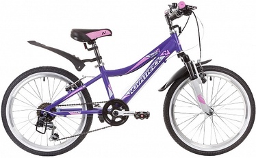 Велосипед Novatrack 20AH6V.NOVARA.VL9, юниорские, розовый/фиолетовый, 20″