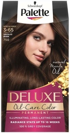 Kраска для волос Schwarzkopf Palette Deluxe Oil-Care Color, Chocolate Brown, 3-65 (750), 60 мл