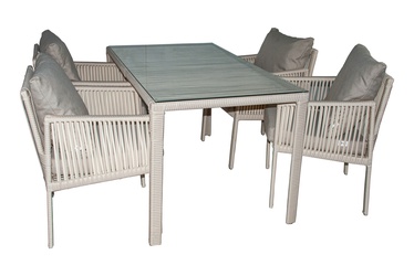 Комплект уличной мебели Floriane Garden Otto 4 134JML1187, светло-коричневый, 4 места