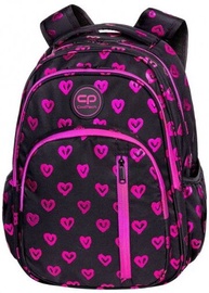 Skolas mugursoma CoolPack Base Electra Hearts, melna/rozā