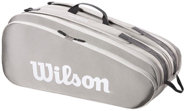 Tenisa soma Wilson Tour 12-Pack, gaiši pelēka