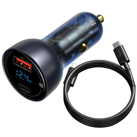 Зарядное устройство Baseus TZCCKX-0G, USB/USB-C, черный