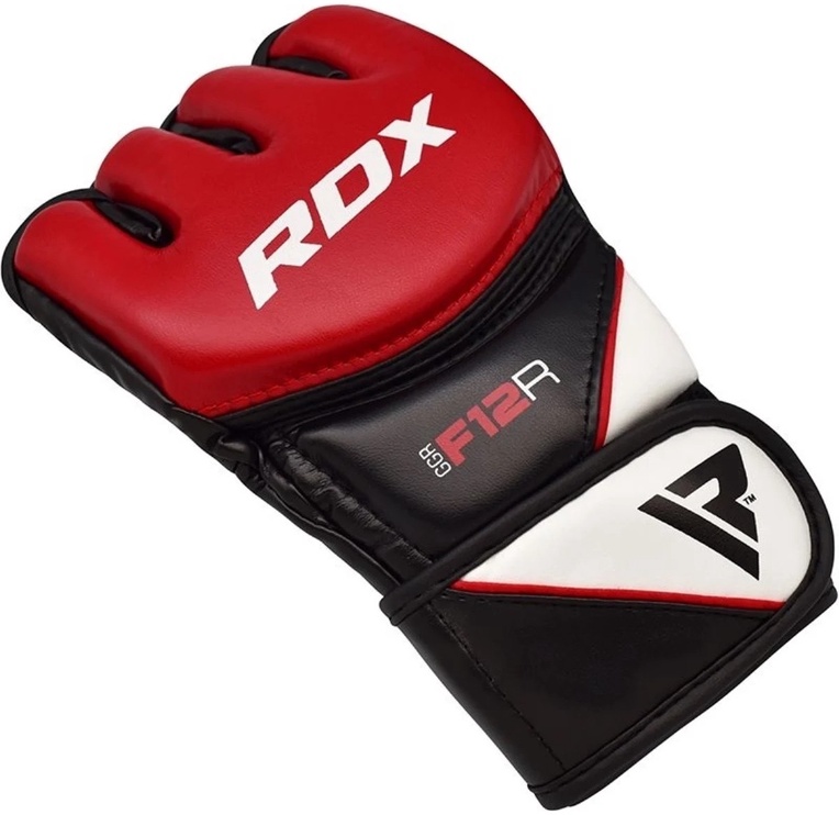 Перчатки для ММА RDX Grappling F12 GGR-F12R, красный, S