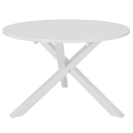 Söögilaud VLX Round 247632, valge, 1200 mm x 1200 mm x 750 mm