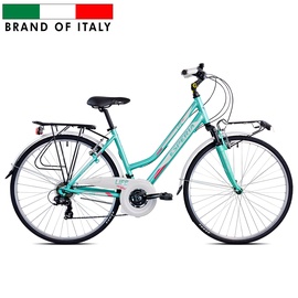 Велосипед городской Esperia 6200D ALU 46 21V TY300, 28 ″, 18" рама, зеленый