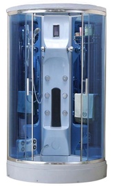 Dušas kabīne AMO-0210, masāžas, pusapaļā, 1000 mm x 1000 mm x 2200 mm