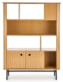 Plaukts Halmar Smart Reg-2, melna/ozola, 117 cm x 37 cm x 153 cm