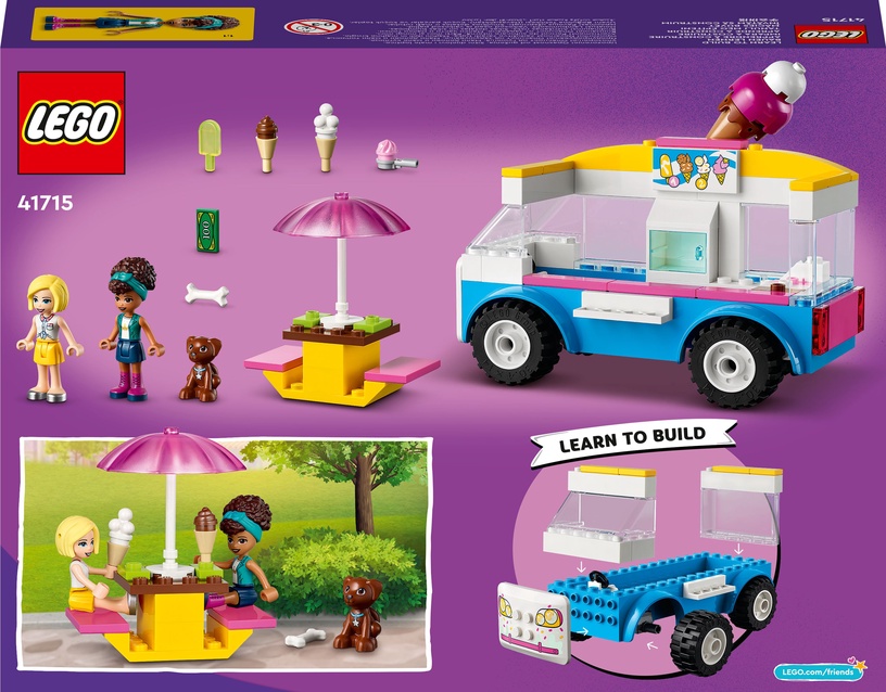 Konstruktors LEGO® Friends Saldējuma busiņš 41715, 84 gab.
