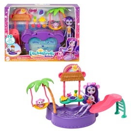 Lėlė su priedais Enchantimals Monkey pool set HTW73, 25.5 cm