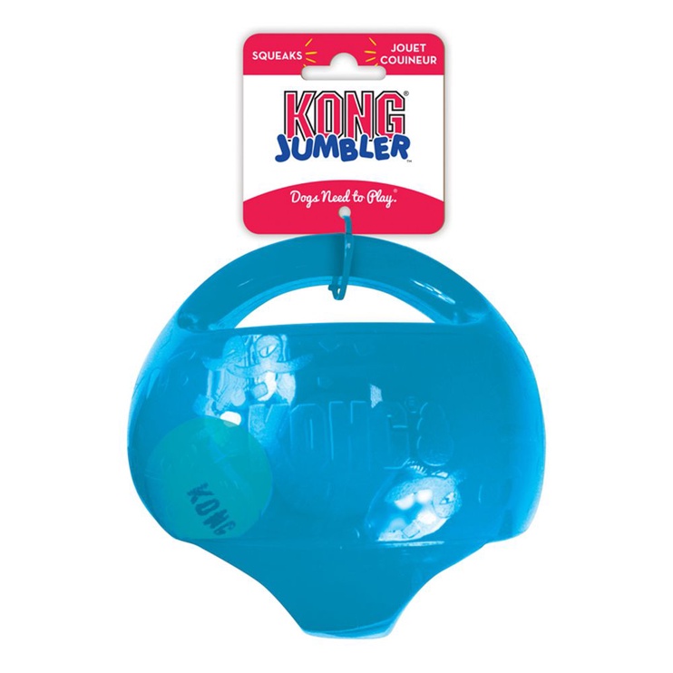 Rotaļlieta sunim Kong Jumbler, zila/zaļa