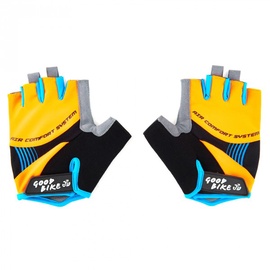 Velo cimdi Good Bike Bottari Factor, zila/melna/dzeltena, XL
