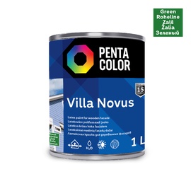 Fasāžu krāsa Pentacolor Villa Novus, zaļa, 1 l