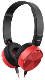 Laidinės ausinės Havit HV-H2178D, juoda/raudona