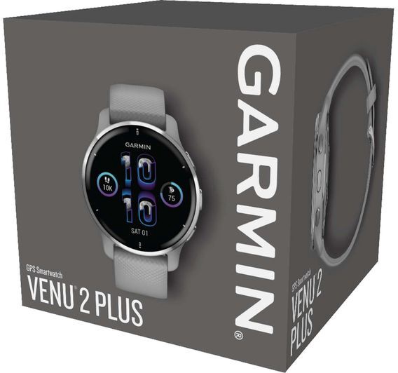 Умные часы Garmin Venu 2 Plus, серебристый