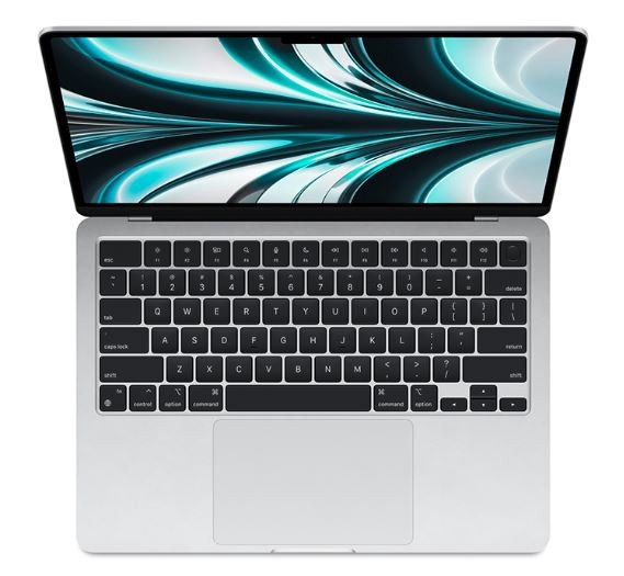 Ноутбук Apple MacBook Air MLXY3ZE/A/67W, M2, 8 GB, 256 GB, 13.6 ″, M2 8-Core, серебристый