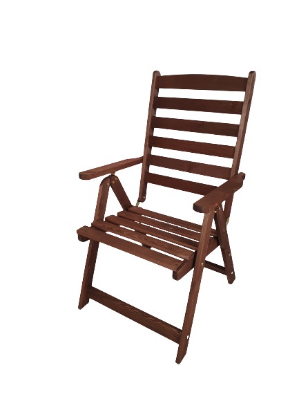 Dārza krēsls Sorrento, brūna, 72 cm x 63 cm x 105 cm