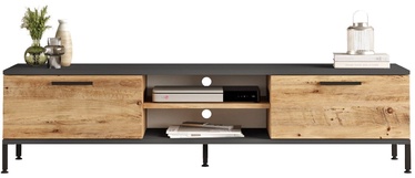 TV galds Kalune Design RL1-AA, brūna/antracīta, 160 cm x 35 cm x 39.1 cm