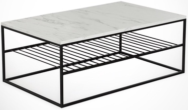 Kafijas galdiņš Kalune Design Etna Marmo, balta/pelēka, 95 cm x 55 cm x 43 cm