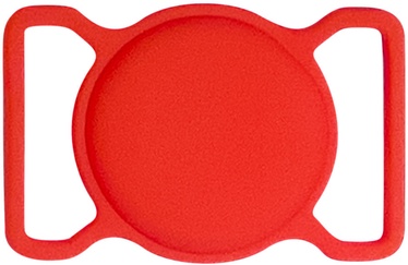 AirTag ümbris Hurtel Pet Collar Loop Case, punane