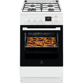 Gāzes plīts ar elektrisko krāsni Electrolux SteamBake LKK560205W
