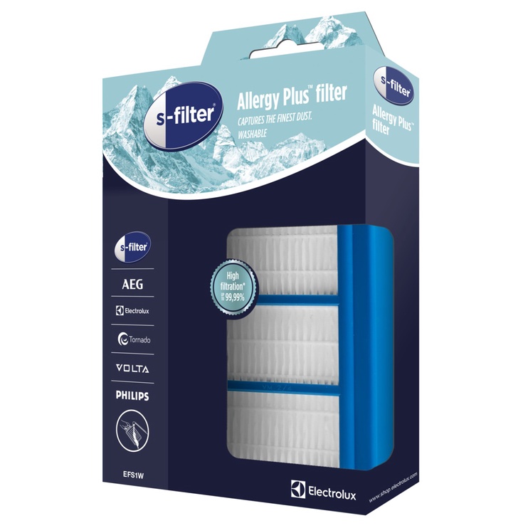 Putekļu sūcēja filtrs Electrolux EFS1W S-filter® Allergy Plus