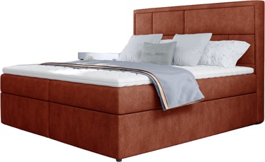 Кровать двухместная континентальная Meron Dora 63, 160 x 200 cm, светло-коричневый, с матрасом