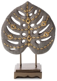 Декоративная фигурка Kali Monstera Leaf, золотой/серебристый, 19 см x 7 см x 27 см