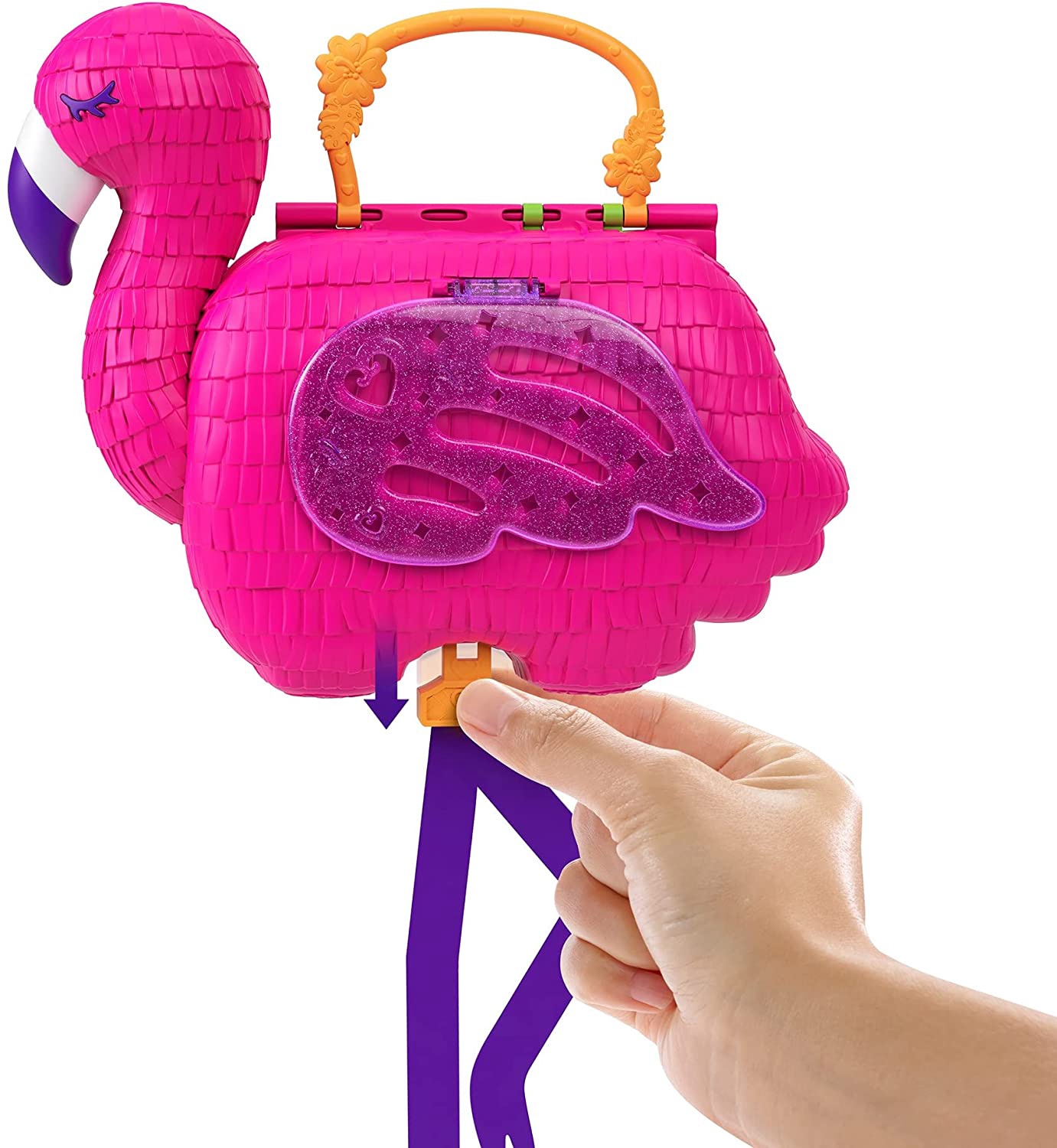 polly pocket flamingo set