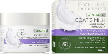 Sejas krēms Eveline Organic Goat's Milk & Kombucha, 50 ml, sievietēm