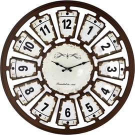 Часы MN 732-13, коричневый, abs-пластик, 69 см x 69 см, 69 см