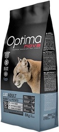 Сухой корм для кошек Optima Nova Cat Adult Rabbit & Potato Grain Free, крольчатина, 8 кг