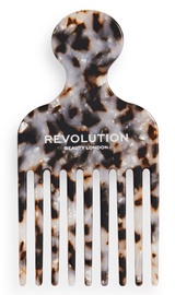 Matu ķemme Makeup Revolution London Haircare Natural Curl Afro Pick Comb, daudzkrāsains