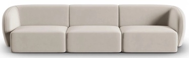 Moduļu dīvāns Micadoni Home Shane, bēša, 259 x 85 cm x 74 cm