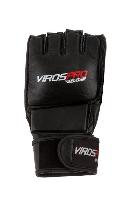 Перчатки без пальцев VirosPro Sports SG-1031, черный, 10 oz
