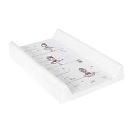 Matracis autiņu maiņai Ceba Baby Comfort Prima Ballerina, 70 cm x 50 cm, balta